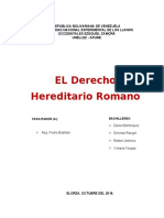 El Derecho Hereditario en Romano Corregido