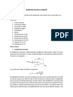 Amplificador Derivador e Integrador