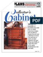 WoodPlans Online - Collectors Cabinet