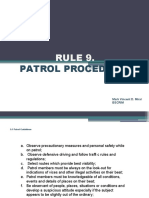 RULE 9 Patrol Procedures