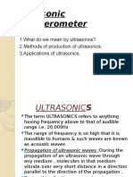 Ultrasonic Interferometer