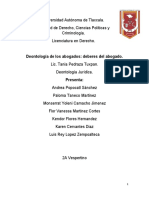 Deontologia de Los Abogados.