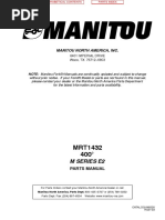 Manitou MRT1432 PARTS MANUAL