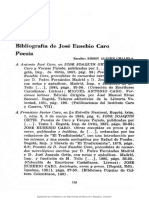 Bibliografia de Jose Eusebio Caro