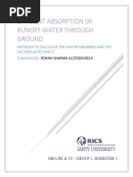 Runoff Coefficient of Water For Rain Water Harvesting.