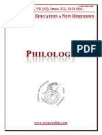 SCIENCE and EDUCATION A NEW DIMENSION PHILOLOGY Issue 212