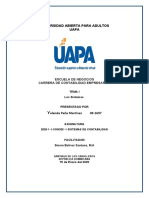 Tarea I de Sistema de Contabilidad de Yolanda