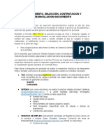 Proceso de Reclutamiento Selección y Contratacion