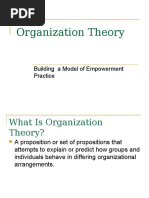 Organization Theory-TM 01