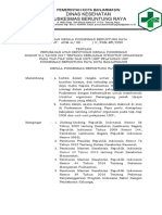 2.3.7.3 SK TTG Struktur Organisasi Pada Tiap UKM Dan Unit Pelayanan UKP