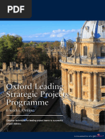 Oxford Leading Strategic Projects Programme Prospectus