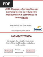 Farmacotecnica - Introdução