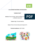 INFORME Lesson Study SEGUNDA REVISION