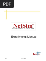 NetSim Experiment Manual