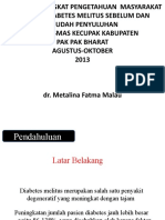 Gambaran Tingkat Pengetahuan Masyarakat Tentang Diabetes Melitus Sebelum