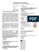 Evaluación de Naturales Cuarto Periodo