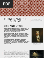 Turner and The Sublime