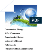 Conservation Biology DR - Shamsi