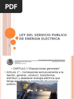 Ley Del Servicio Publico de Energia Electrica