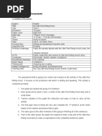 TSLB 3113 - Explanation of The Assessment