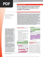 Pelvic Osteotomies in The Child and Young Adult Hip: Indications and Surgical Technique