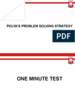 Math Lesson 1 Polyas Problem Solving STR