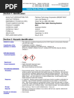 4010 Fiber Optic Cleaning Solution SDS