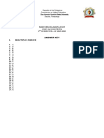 Answer Key Midterm Exam Cost Acounting With Solutions PART II