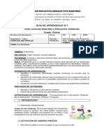 Área de Ciencias Naturales - Grado Quinto PDF