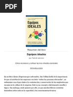 Resumen Del Libro 'Equipos Ideales', de Patrick Lencioni PDF