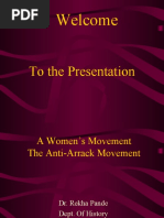 A Womens Movement - The Anti Arrack Movement