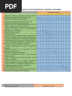 Carta Gantt Con Programa Anual de Aprendizajes