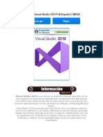 Microsoft Visual Studio 2019 Full Español