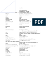 Intermediate French Vocabulary