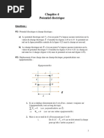 Chapitre - 4 - Potentiel Électrique - ES4 PDF