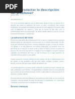 7.-Cómo Redactar La Descripción Del Problema