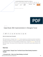 Case Study - BIM Implementation in Shanghai Tower PDF