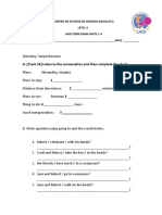 Second Level Mid Term Exam (Interchange)