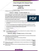 CBSE Class 9 English Sample Paper SA 2 Set 2 PDF