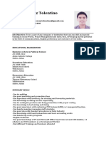 Ralph Lorenz Tolentino Resume