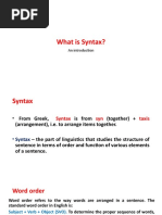 What Is Syntax