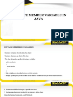Session 1.12 Instance Member Variable