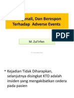 Mengenali, Dan Berespon Terhadap Adverse Events