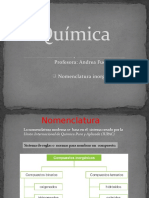 Nomenclatura Inorganica Química 1° Medio