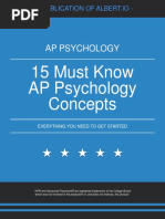 15 Must Know Psych Concepts