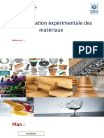 Caractérisation Expérimentale Des Matériaux