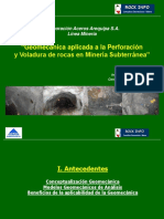 Geomecanica Aplicada A La Perforacion y Voladura de Rocas en Mineria Subterranea PDF