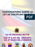 Conversatorio Sobre Ley de Disciplina Militar