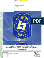 Guía Unidad Cero 4to Medio Química (Termodinamica)