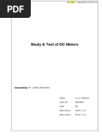 Study of DC Motors